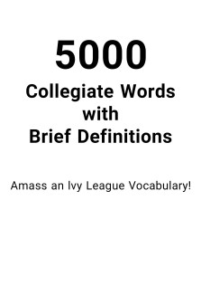 5000Collegiate Words With Brief Definitions