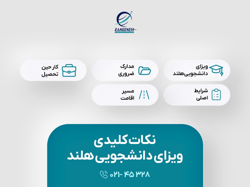 ویزای دانشجویی هلند برای ایرانیان