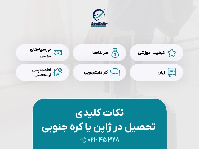 مقایسه تحصیل در ژاپن و کره جنوبی