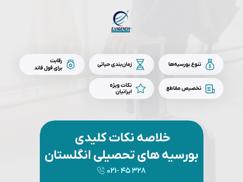 بورسیه های تحصیلی در انگلستان