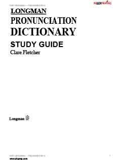 Longman Pronounciation Dictionary Study Guide