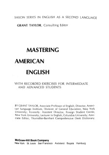 Mastering American English