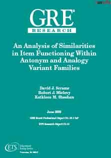 Analysis of Similarities In Item Functioning