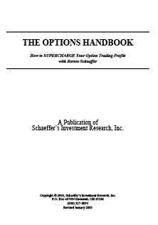 The Options Handbook How to Supercharge