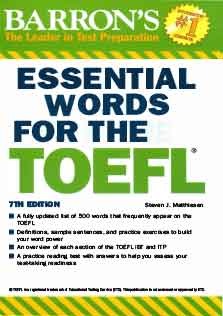 Barrons Essential Words For The TOEFL