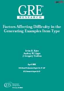 Factor Affecting Generating Items