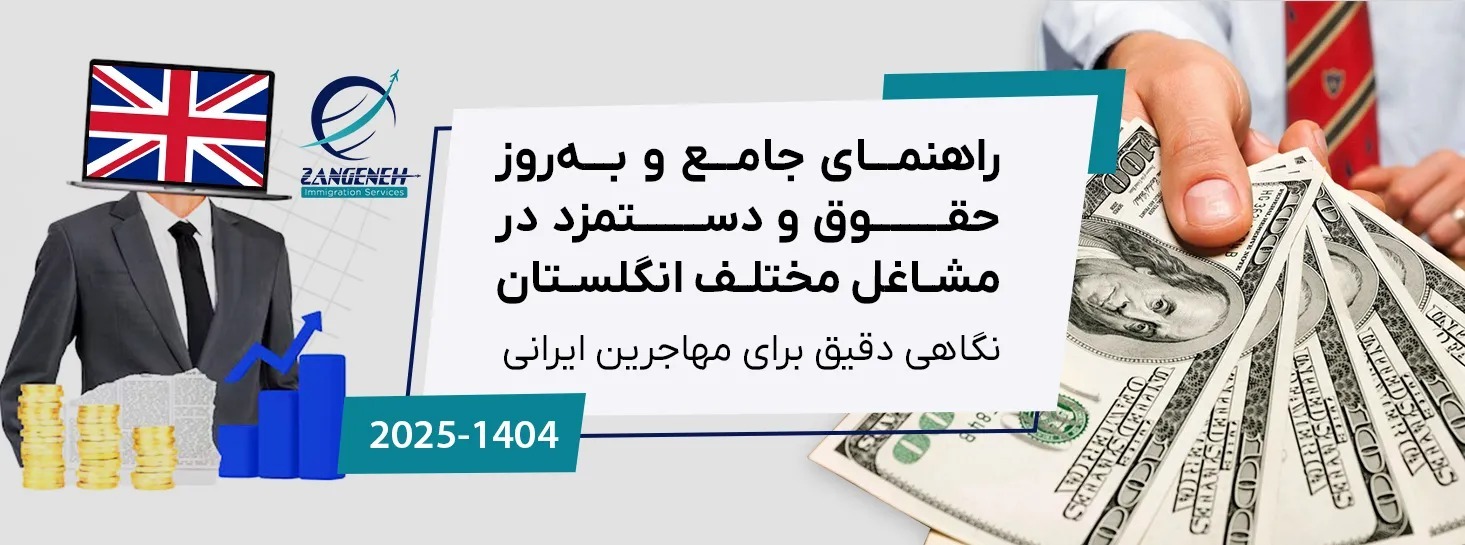 راهنمای جامع و به‌روز حقوق و دستمزد در مشاغل مختلف انگلستان در سال ۲۰۲۵: نگاهی دقیق برای مهاجرین ایرانی